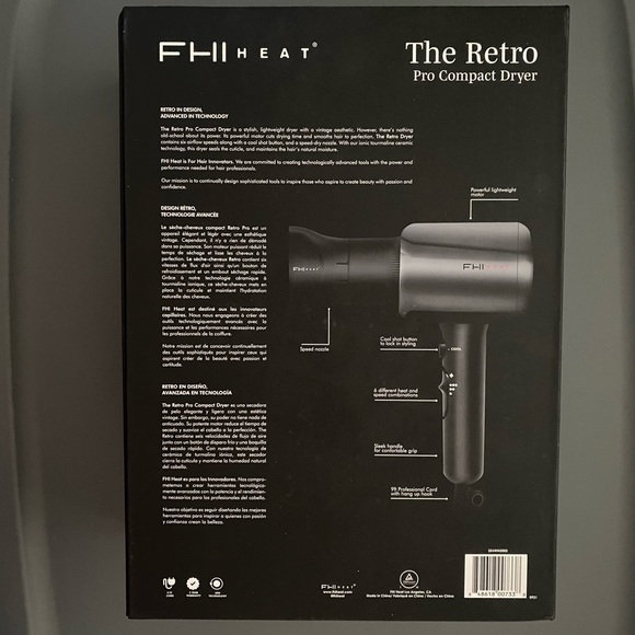 FHI Heat THE RETRO PRO COMPACT DRYER NIB - Picture 3 of 5